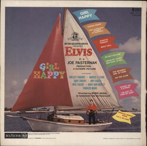 Elvis Presley Girl Happy - 1st - EX UK vinyl LP album (LP
